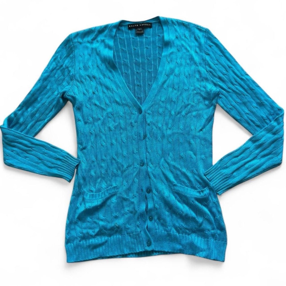Ralph Lauren Women's Vibrant Blue Cardigan
